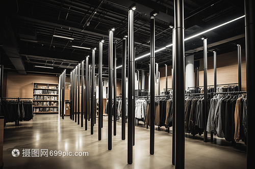 工业风服装店 打造个性与实用并重的服饰零售空间
